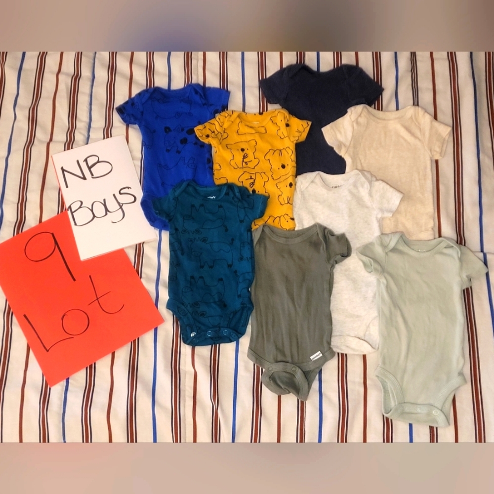 BOYS NB Lot 9 / Matching onsies / Variety